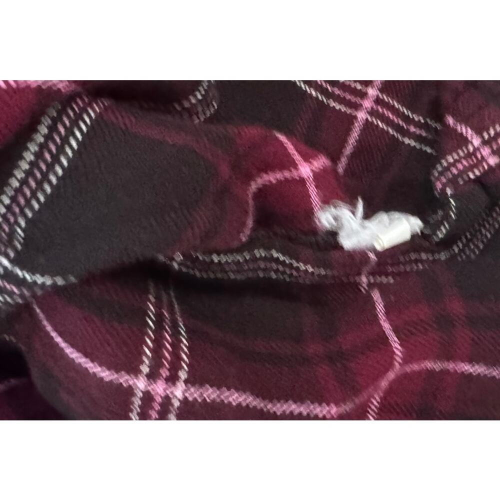 BLL beach lunch lounge Womens Button Front Small Purple Plaid - Picture 7 of 8